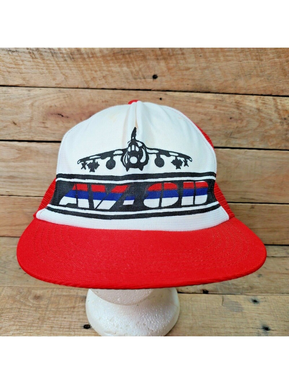 AV-8R W Minor Stains NO FOAM Hat USED Hat Baseball Cap Hat